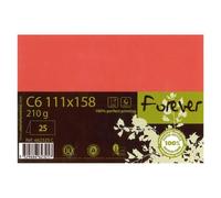 Carte pliée 111x158 FOREVER 210g pqt 25 - Rouge