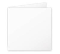 Carte pliée 210g - CLAIREFONTAINE - Pollen - 135x135mm - Blanc - Pack de 25