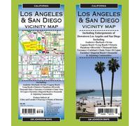 Carte pliée des environs de Los Angeles et San Diego | GM Johnson