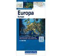 Carte pliée - Europe physique (multilingue) | Kümmerly & Frey