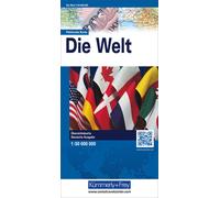 Carte pliée - Monde politique (en allemand) | Kümmerly & Frey