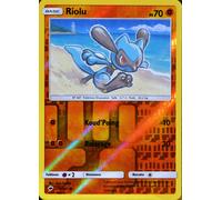 Carte Pokémon 70/147 Riolu 70 Pv - Reverse Sl3 - Soleil Et Lune - Ombres Ardentes Neuf Fr