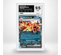 Carte Pokémon Gradée Dracaufeu EX 125/197 - Flammes Obsidiennes - Note 9.5 Mint - Version Française - sous Boîtier Pure Grading