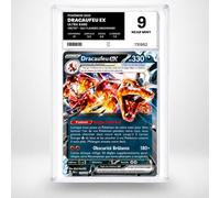 Carte Pokémon Gradée Dracaufeu EX 125/197 - Flammes Obsidiennes - Note 9 Near Mint - Version Française - sous Boîtier Pure Grading