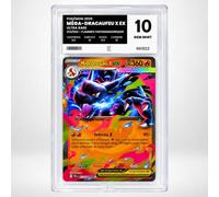 Carte Pokémon Gradée Méga-Dracaufeu X EX 013/094 - Flammes Fantasmagoriques - Note 10 Gem Mint - Version Française - sous Boîtier Pure Grading