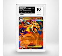 Carte Pokémon Gradée Méga-Dracaufeu Y EX 022/217 - Héros Transcendants - Note 10 Gem Mint - Version Française - sous Boîtier Pure Grading