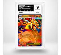 Carte Pokémon Gradée Méga-Dracaufeu Y EX 022/217 - Héros Transcendants - Note 9 Near Mint - Version Française - sous Boîtier Pure Grading