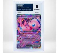 Carte Pokémon Gradée Mew EX 151/165 - Écarlate et Violet 151 - Note 9 Near Mint - Version Française - sous Boîtier Pure Grading