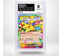 Carte Pokémon Gradée Pikachu EX 057/191 - Éclat & Étincelles Déferlantes - Note 9 Near Mint - Version Française - sous Boîtier Pure Grading