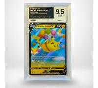 Carte Pokémon Gradée Pikachu Volant V 006/025 - Célébrations - Note 9.5 Mint - Version Française - sous Boîtier Pure Grading