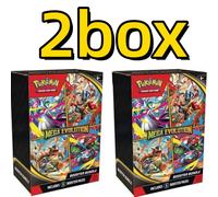 Carte Pokemon v10 Booster, rivales déestinées, évolutions prismatiques, Violet écarlate 151, anglais ME01, cartes Booster, jouets cadeaux 2box