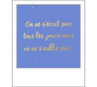 Carte Polaroid On ne s'écrit pas tous les jours mais on ne s'oublie pas - Kiub