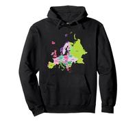 Carte politique de l'Europe avec frontières et noms de pays 2 Sweat à Capuche