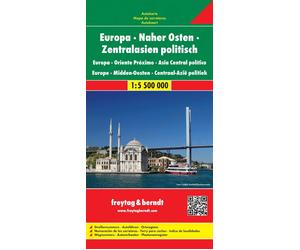 Carte politique - Europe, Moyen Orient & Asie Centrale | Freytag & Berndt