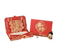 Carte pop-up 3D Année du cheval 2026 avec enveloppe dorée, carte de Nouvel An lunaire pour la famille, les amis, les collègues (Happy New Year-B)