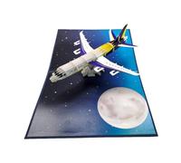 Carte pop-up 3D avion - Carte pliante faite à la main pour les pilotes, les fans d'avion et les voyageurs - Carte de vœux de qualité supérieure avec motif de vaisseau spatial - Idéale comme carte