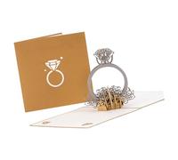 Carte pop-up 3D personnalisable en matériaux durables Romance Saint-Valentin anniversaire Moment spécial Carte de vœux Design artistique