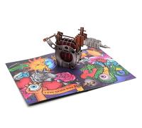 Carte Pop UP 3D pour les fans de tatouage Bon d'achat original pour un cadeau d'anniversaire de tatouage