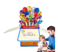 Carte pop-up d'anniversaire artistique - Carte d'anniversaire, carte élégante avec fonction pop-up extraordinaire | Comprend des détails magnifiquement réalisés et un espace pour un message pe