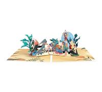 Carte pop-up de yoga pour femme - Carte d'anniversaire pour grand-mère - Cadeau de fête des mères - Avec enveloppe