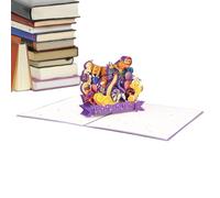 Carte pop-up « Joyeux Nouvel An » - Carte de vœux « Jai serpent » - Carte de vœux du Nouvel An chinois - 27,9 x 20,3 cm - Cartes de bénédiction pour l'année du serpent 2025 avec message et enveloppe