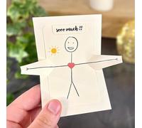 Carte pop-up mignonne avec inscription « I Love You Sooo Much », cadeau romantique pour lui, carte d'anniversaire pour couple, mariage, Saint-Valentin, petit ami(e)