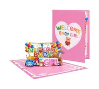 Carte pop-up pour fête de naissance - Carte de vœux pour félicitations et vœux spéciaux