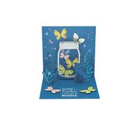 Carte pop-up Pretty en 3 dimensions avec inscription « Alles Liebe für dich »