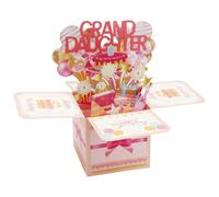 Carte pop-up, superbe cadeau d'anniversaire pour petite-fille, adulte, enfant, boîte 3D pliable avec carte de notes et enveloppe, décoration de ballon, célébration de grand-mère, grand-père