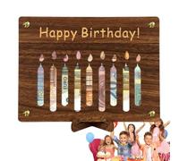 Carte porte-monnaie anniversaire - Présentoir cadeau en bois découpé au 12,7 x 17,8 cm, tableau d'insertion d'argent, cadeau inoubliable fait à la main | Idée pour de l