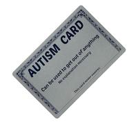 Carte portefeuille amusante - Poche de 8 cm, note de blague, de message humoristique, durable, design moderne | Carte d'excuse compacte pour amis, collègues, adultes, conversation quotidienne