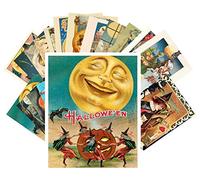 Carte Postale 24pcs Halloween Pinup Witch Vintage Greeting Cards Reprint