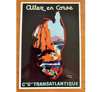 Carte Postale Allez en Corse/Cie Gle Transatlantique - 10x15cm