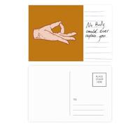 Carte postale « Alright Ok Accomplish Gesture Hand » pour anniversaire de mariage