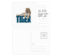 Carte postale anglaise avec motif chats Tigers Féroce pour anniversaire de mariage