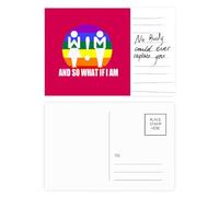 Carte postale art déco pour anniversaire de mariage avec inscription « And So What If I Am »