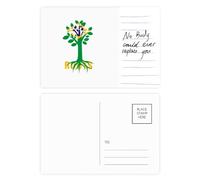 Carte postale avec racines du drapeau du Brésil - Pour anniversaire de mariage