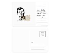 Carte postale blessée du président Kennedy pour anniversaire d'une personne importante