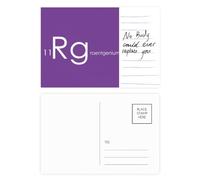 Carte postale Chestry Elements Tableau de transition Métaux Roentgenium Rg Carte postale pour personne importante Anniversaire