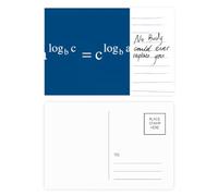 Carte postale de formule mathématique exprimant l'équivalence informatique pour anniversaire de personne importante