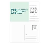 Carte postale de la vallée du Rift Afrique de l'Est pour anniversaire de mariage
