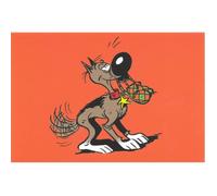 Carte postale de Lucky Luke: Rantanplan a vos ordres (15x10cm)