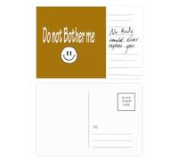 Carte postale « Do not bother me leave me al »