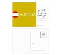 Carte postale drapeau de l'Europe autrichienne Vienne pour anniversaire de mariage