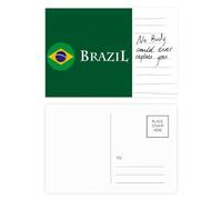 Carte postale drapeau du Brésil Football Carnaval Carte postale pour anniversaire de personne importante