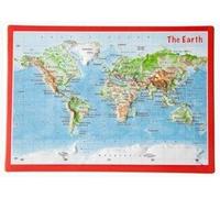 Carte Postale Du Monde En Relief