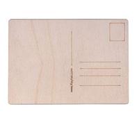 Carte postale en bois, 100%, nature, 14,8x10,5x0,