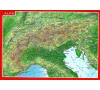 Carte postale en relief (en anglais) - Alpes | Georelief