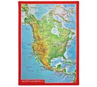 Carte postale en relief (en anglais) - Amérique du Nord | Georelief