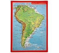 Carte postale en relief (en anglais) - Amérique du Sud | Georelief